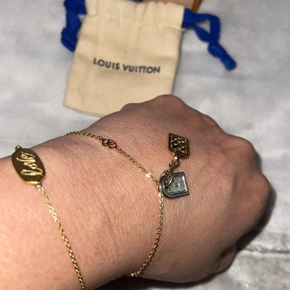 Louis Vuitton preloved monogram bracelet excellent condition size 15-18cm - Picture 5 of 7